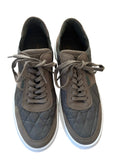 BARBOUR LIDDESDALE DARK GREEN MENS QUILTED COMFORT SNEAKER LACE UP SHOES SIZE 11/45.5