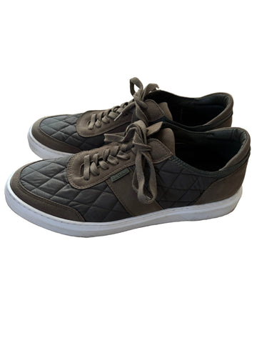 BARBOUR LIDDESDALE DARK GREEN MENS QUILTED COMFORT SNEAKER LACE UP SHOES SIZE 11/45.5