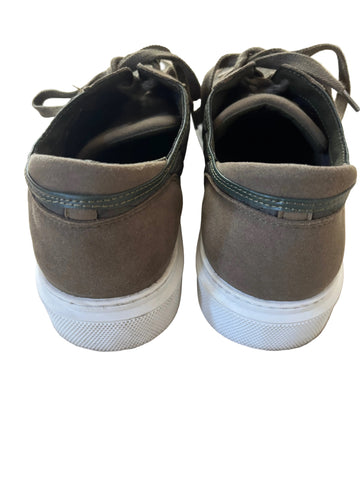 BARBOUR LIDDESDALE DARK GREEN MENS QUILTED COMFORT SNEAKER LACE UP SHOES SIZE 11/45.5