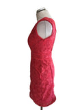 MONSOON CORAL LACE SLEEVELESS PENCIL DRESS  SIZE 10
