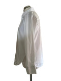 ME+EM WHITE COTTON COLLARED LONG SLEEVED SHIRT SIZE 8