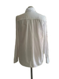 ME+EM WHITE COTTON COLLARED LONG SLEEVED SHIRT SIZE 8