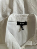 ME+EM WHITE COTTON COLLARED LONG SLEEVED SHIRT SIZE 8