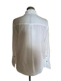 ME+EM 100% COTTON WHITE COLLARED LONG SLEEVED SHIRT SIZE 6