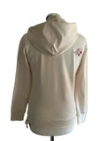 THE NORTH FACE CREAM EMBROIDERED HOODED TOP SIZE M