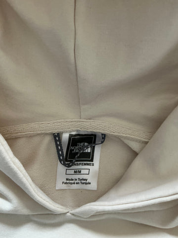 THE NORTH FACE CREAM EMBROIDERED HOODED TOP SIZE M