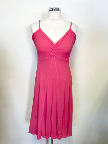 GHOST PINK FINE STRAP FIT & FLARE DRESS SIZE S