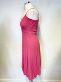 GHOST PINK FINE STRAP FIT & FLARE DRESS SIZE S