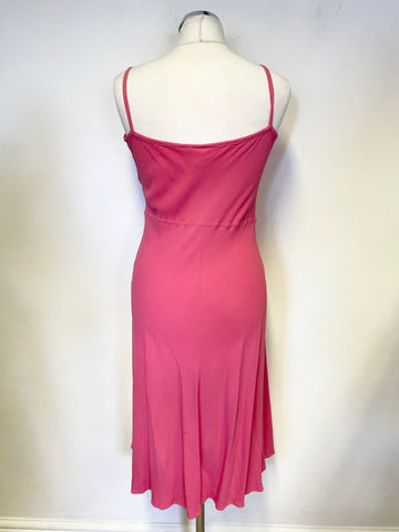 GHOST PINK FINE STRAP FIT & FLARE DRESS SIZE S
