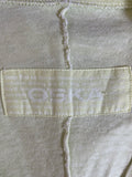 OSKA LIME STRIPE HEMP & COTTON BLEND SHORT SLEEVED RELAXED FIT TOP SIZE 1 APPROX 14/16