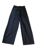 BRAND NEW ME+EM 100% WOOL NAVY WIDE LEG PLEATED FRONT TROUSERS SIZE 6