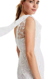 BRAND NEW PHASE EIGHT ANABEL EMBROIDERED LACE BRIDAL DRESS IN PINK CHAMPAGNE SIZE 12