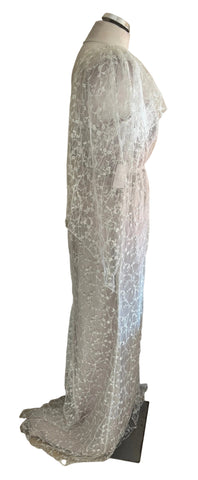BRAND NEW PHASE EIGHT ANABEL EMBROIDERED LACE BRIDAL DRESS IN PINK CHAMPAGNE SIZE 12