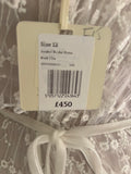 BRAND NEW PHASE EIGHT ANABEL EMBROIDERED LACE BRIDAL DRESS IN PINK CHAMPAGNE SIZE 12