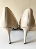 Zara Cream High Heeled Court Shoes Size 7.5/41