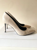Zara Cream High Heeled Court Shoes Size 7.5/41