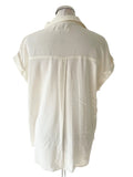HUSH IVORY CAP SLEEVE SHIRT SIZE 12