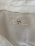 HUSH IVORY CAP SLEEVE SHIRT SIZE 12