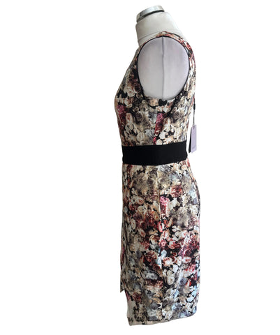 BRAND NEW COAST SHENA MULTI FLORAL PRINT SLEEVELESS PENCIL DRESS SIZE 12