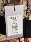 BRAND NEW COAST SHENA MULTI FLORAL PRINT SLEEVELESS PENCIL DRESS SIZE 12
