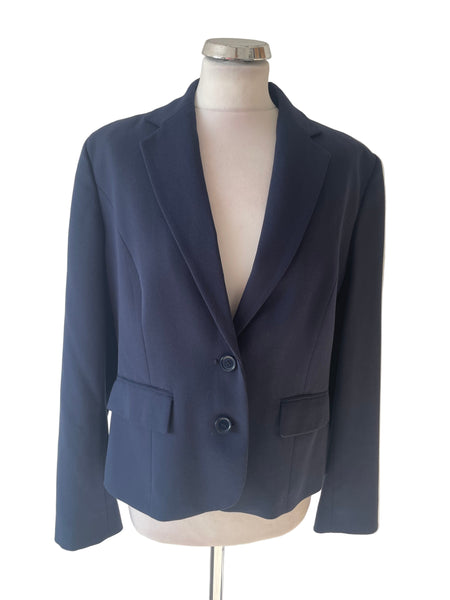BRAND NEW MARKS & SPENCER NAVY BLUE TAILORED JACKET SIZE 14