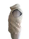 JOULES WINTER WHITE PADDED GILET WITH CONCEALED HOOD  SIZE 12
