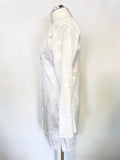 MELISSA ODABASH WHITE COTTON EMBROIDERED BEACH COVER UP DRESS SIZE S