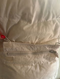 JOULES WINTER WHITE PADDED GILET WITH CONCEALED HOOD  SIZE 12