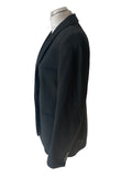 WHISTLES BLACK V NECKLINE TAILORED SUIT JACKET SIZE 14