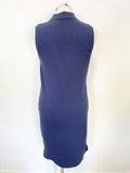 POLO RALPH LAUREN NAVY BLUE COLLARED SLEEVELESS POLO SHIRT DRESS SIZE S