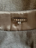 THEORY CHARCOAL GREY WOOL SLEEVELESS TUNIC TOP  SIZE M