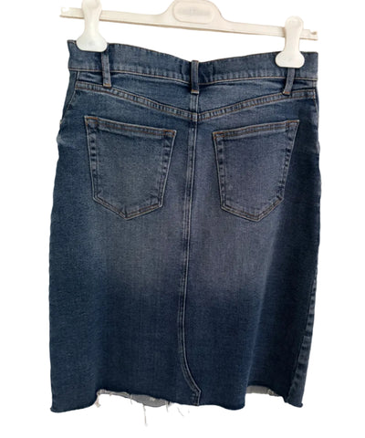 BRAND NEW WITH TAGS SOSANDAR INDIGO DENIM KNEE LENGTH SKIRT  SIZE 10