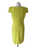 APANAGE LIME V NECK CAP SLEEVE PENCIL DRESS  SIZE 16