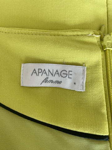 APANAGE LIME V NECK CAP SLEEVE PENCIL DRESS  SIZE 16