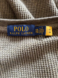 POLO RALPH LAUREN GREEN COTTON LONG SLEEVED JUMPER SIZE XXL