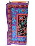 VINTAGE JAEGER 100% SILK MULTI COLOURED SQUARE SCARF
