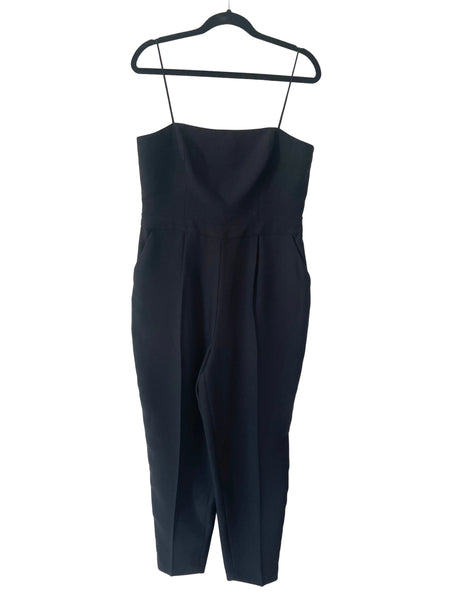 BRAND NEW MINT VELVET MERLOT BLACK TAPERED LEG JUMPSUIT SIZE 14