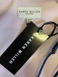 BRAND NEW KAREN MILLEN PINK & NAVY BLUE JEWEL EMBELLISHED SPECIAL OCCASION DRESS SIZE 10