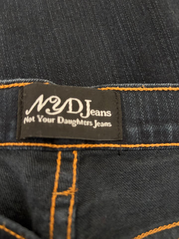 NOT YOUR DAUGHTERS DARK BLUE DENIM FLARED JEANS  SIZE 14