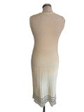TRICOUILLE IVORY BOUCLE RIB KNIT 3 PIECE SKIRT, TOP & CARDIGAN SET SIZE 12