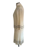 TRICOUILLE IVORY BOUCLE RIB KNIT 3 PIECE SKIRT, TOP & CARDIGAN SET SIZE 12