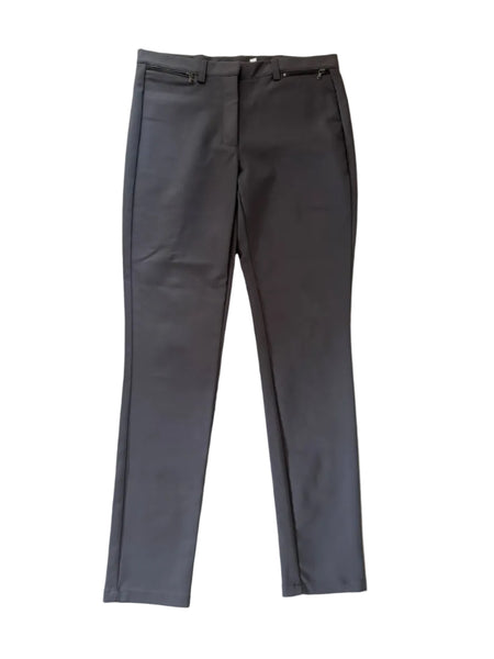 MINT VELVET GREY TAPERED LEG TROUSERS SIZE 10R