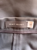 MINT VELVET GREY TAPERED LEG TROUSERS SIZE 10R