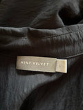 MINT VELVET NAVY COLLARED LONG SLEEVE TUNIC TOP SIZE S