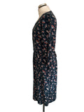 SEASALT CORNWALL ORGANIC COTTON TEAL JERSEY PATTERNED TRENNICK DRESS  SIZE 16