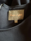 PHASE EIGHT NAVY BLUE 3/4 SLEEVED FIT & FLARE DRESS SIZE 14