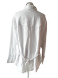 MARKS & SPENCER AUTOGRAPH 100% LINEN WHITE SHIRT SIZE 20