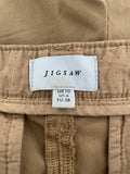 JIGSAW TOFFEE BROWN COTTON SHORTS SIZE 10