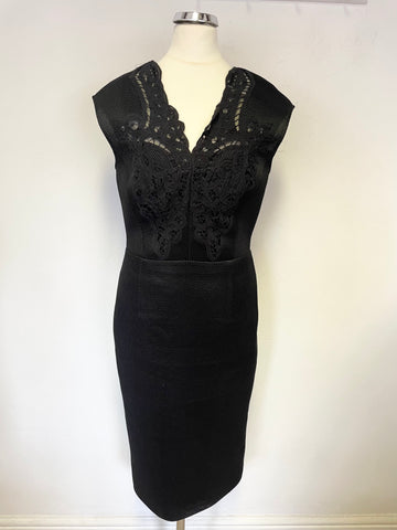 BRAND NEW TED BAKER TAMRA MESH & LACE FITTED PENCIL DRESS SIZE 2 UK 10/12