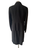 HOBBS BLACK TAILORED PENCIL DRESS & JACKET SUIT SIZE 14